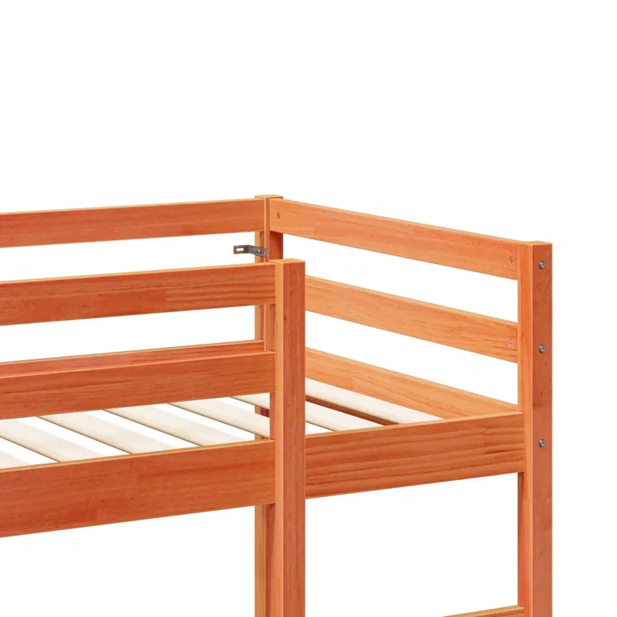 Cadre de lit superposé sans matelas 80x200cm bois de pin massif - 8