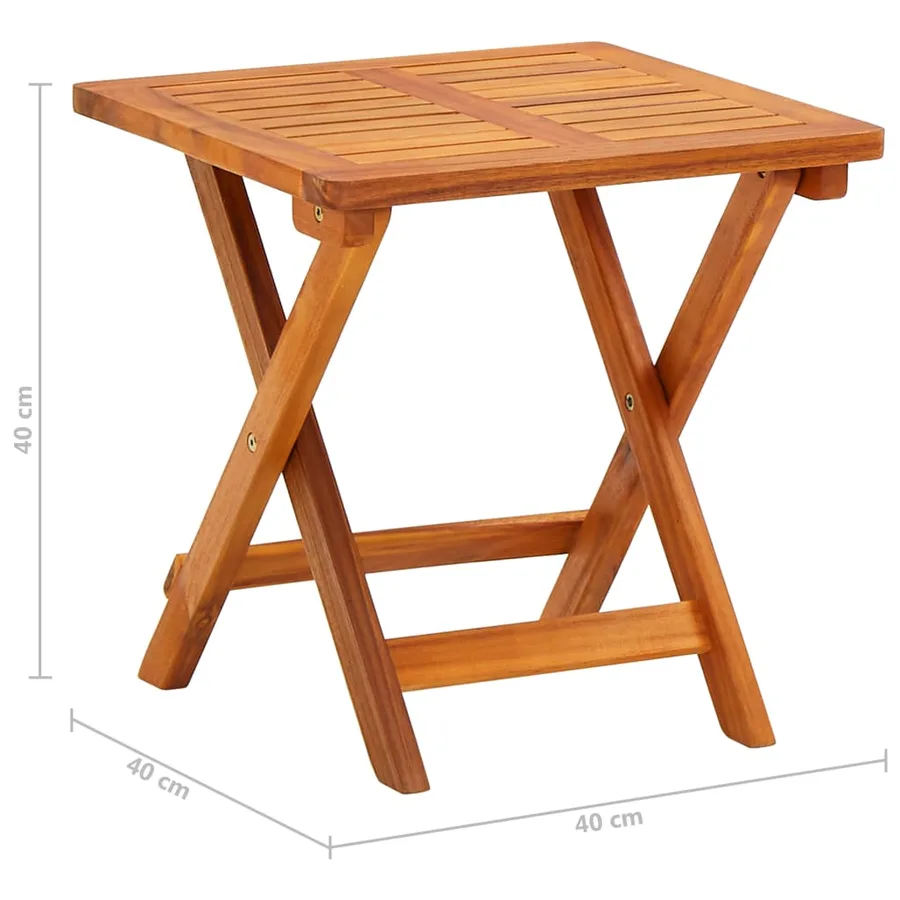 Chaise longue de jardin avec table et coussin Bois d'acacia - 10