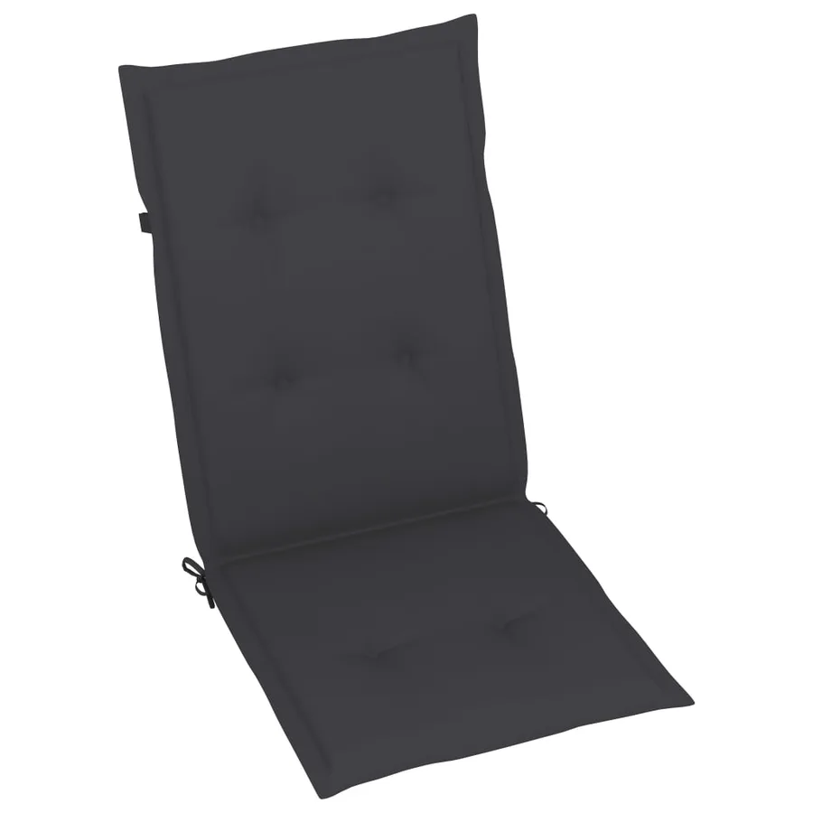 Chaises inclinables de jardin lot de 4 et coussins Bois acacia - 7