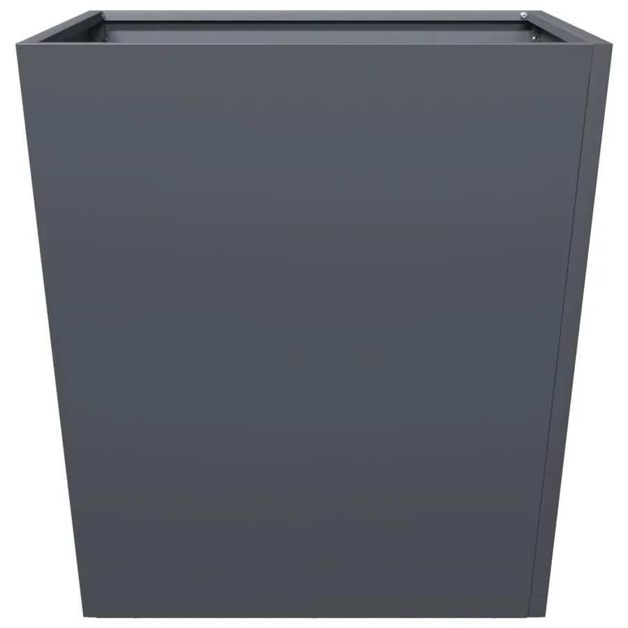 Jardinière anthracite 50x50x50 cm acier - 4