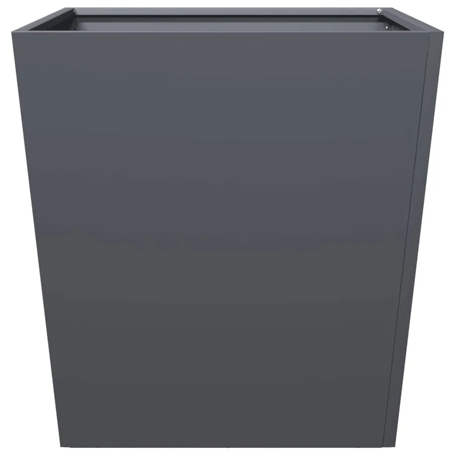 Jardinière anthracite 50x50x50 cm acier - 5