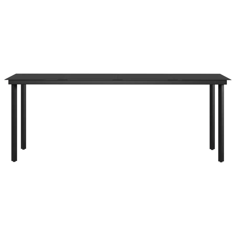 Ensemble à manger de jardin et coussins 9pcs Gris/noir - 6