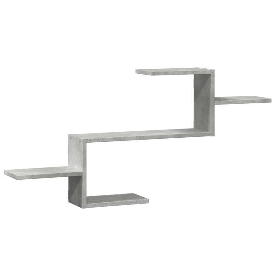 Étagère murale gris béton 104x15x49 cm bois d'ingénierie - 2