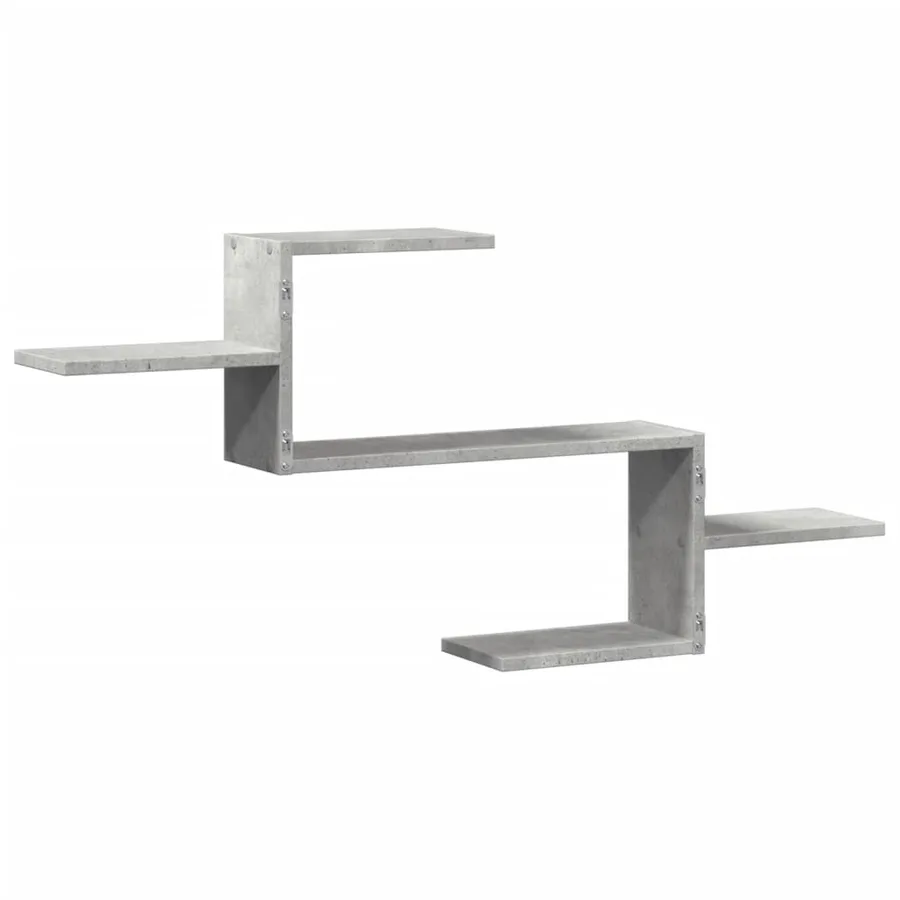 Étagère murale gris béton 104x15x49 cm bois d'ingénierie - 6