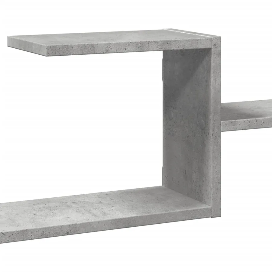 Étagère murale gris béton 104x15x49 cm bois d'ingénierie - 8