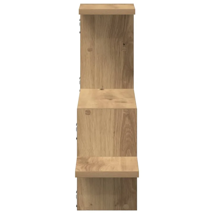 Étagère murale chêne artisanal 104x15x49 cm bois d'ingénierie - 5