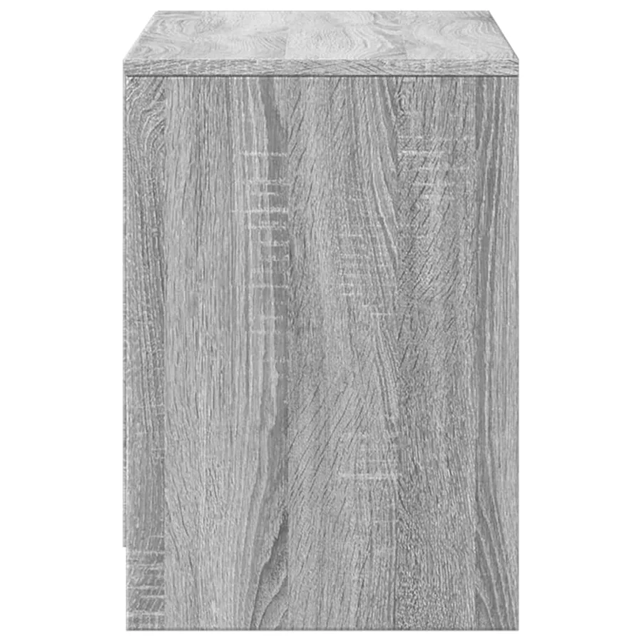 Meuble TV avec LED sonoma gris 100x34x50 cm bois d'ingénierie - 7