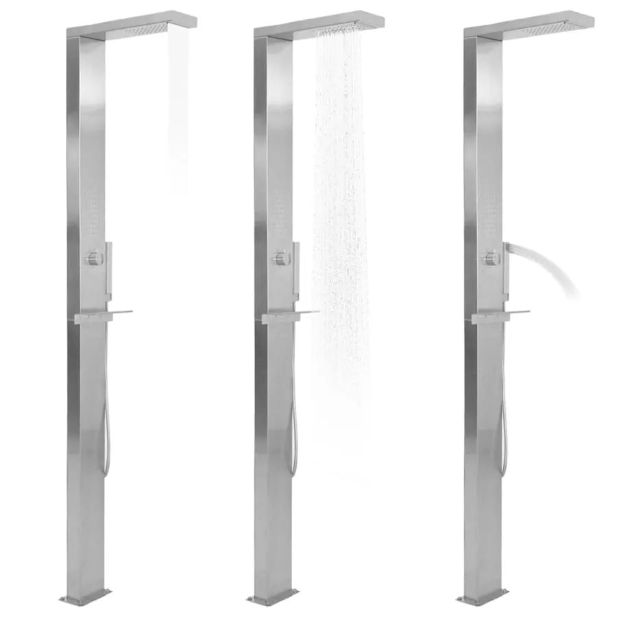 Outdoor Shower Stainless Steel Square - 2