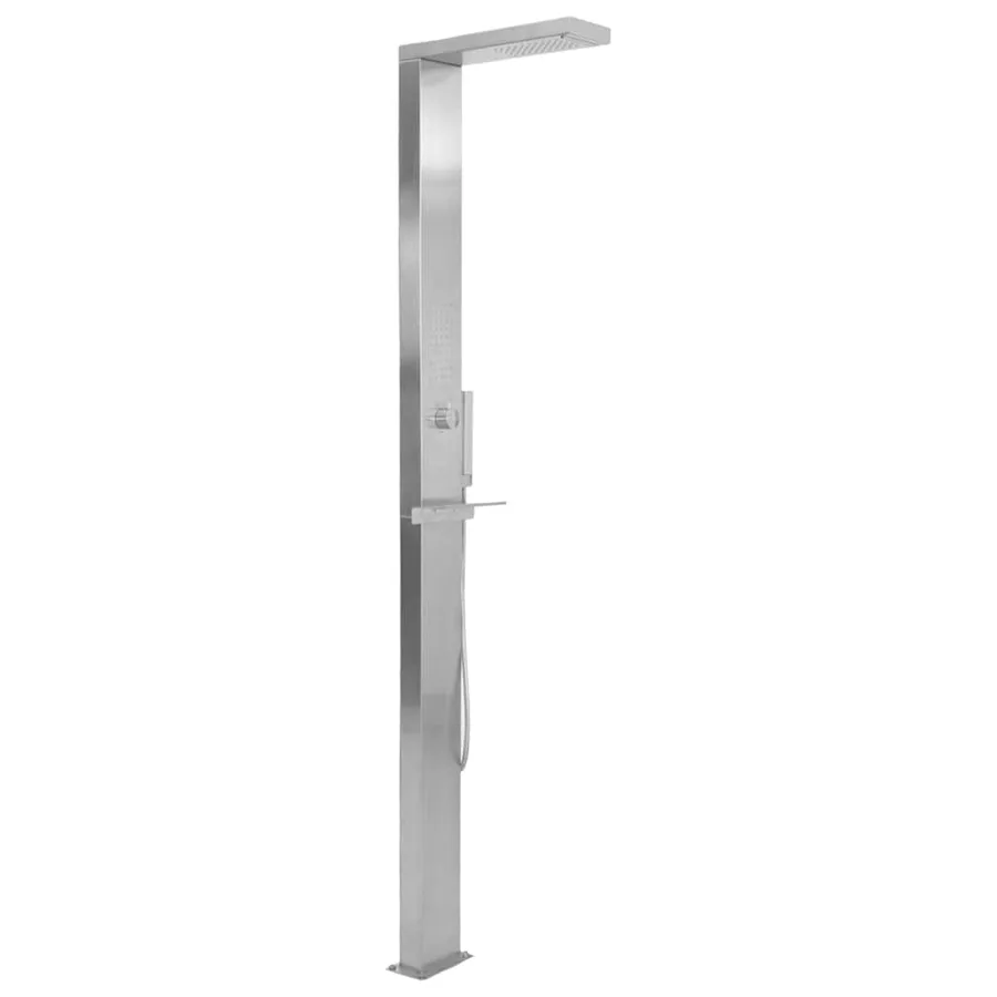 Douche d'extérieur Acier inoxydable Carré - 3