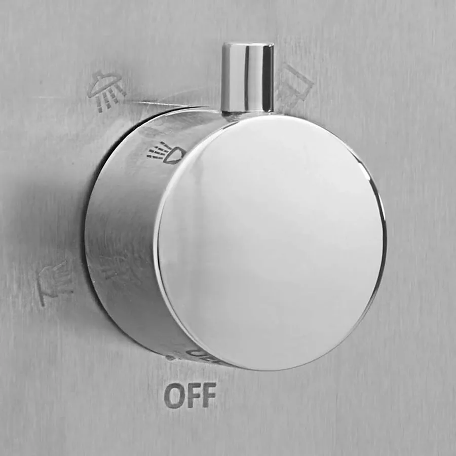 Douche d'extérieur Acier inoxydable Carré - 8