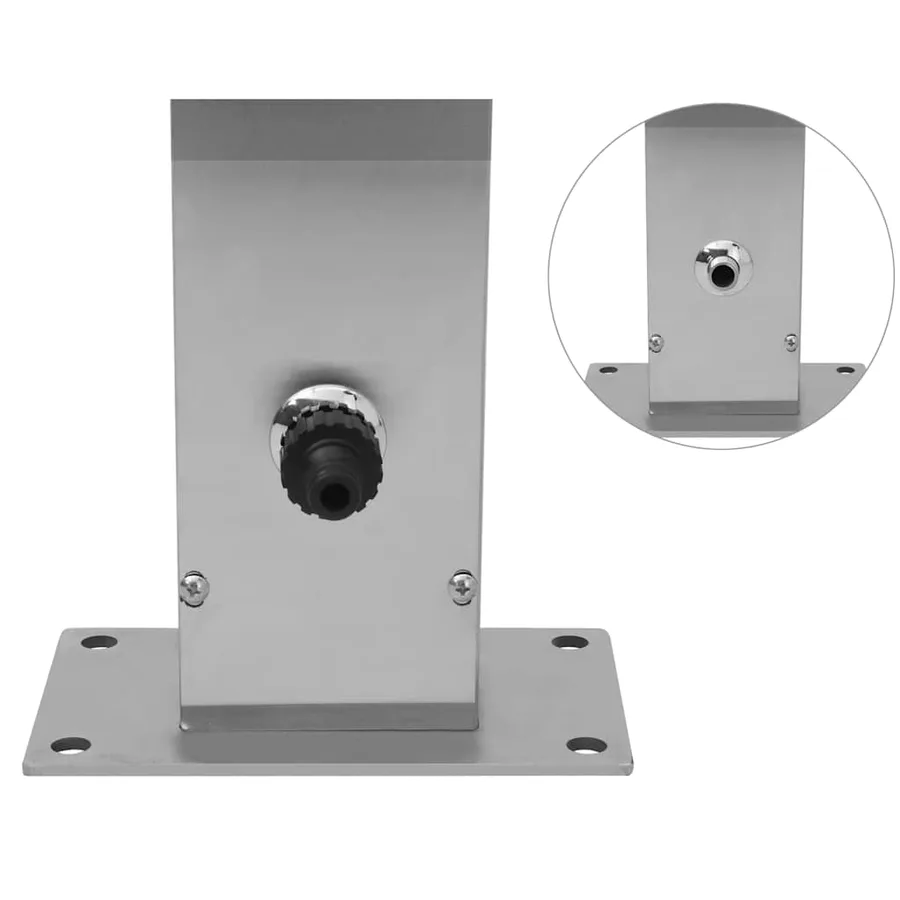 Douche d'extérieur Acier inoxydable Carré - 9
