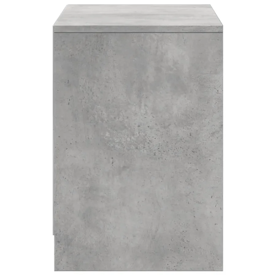Meuble TV avec LED gris béton 100x34x50 cm bois d'ingénierie - 7