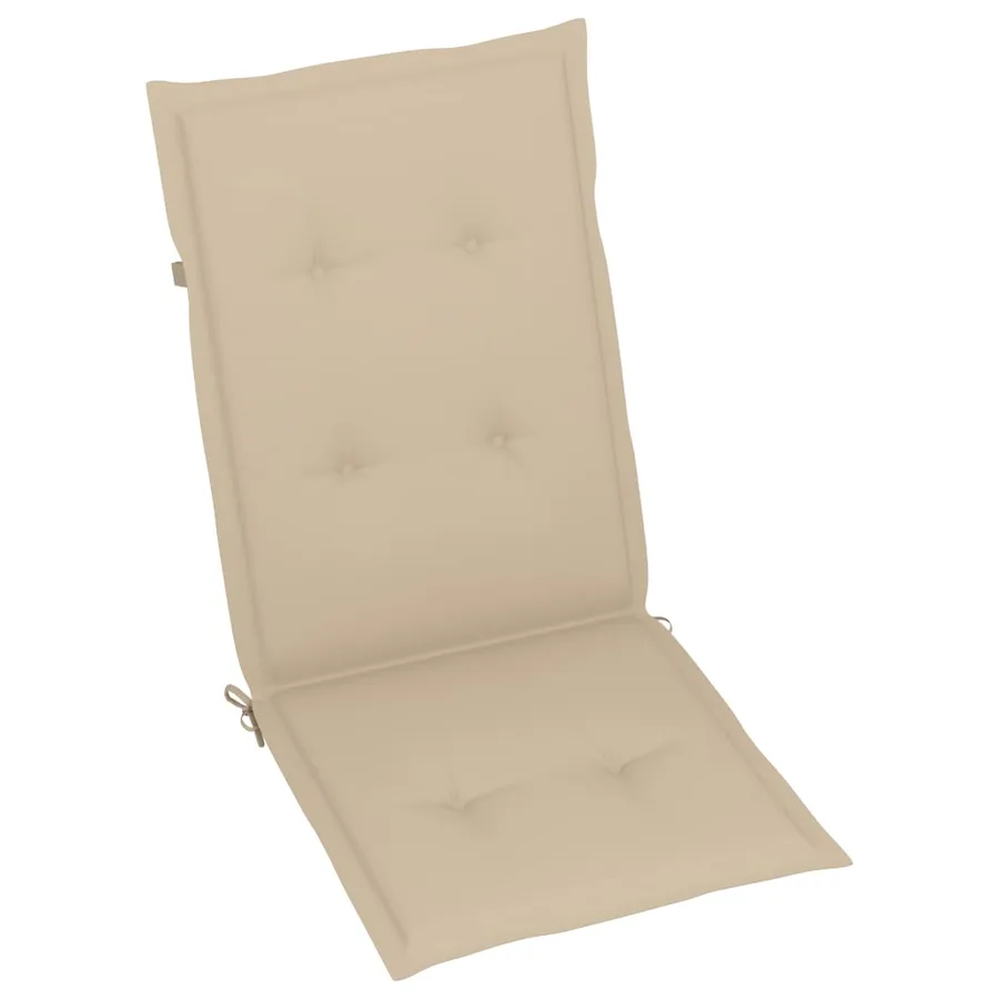 Chaises inclinables de jardin lot de 2 et coussins Bois acacia - 7