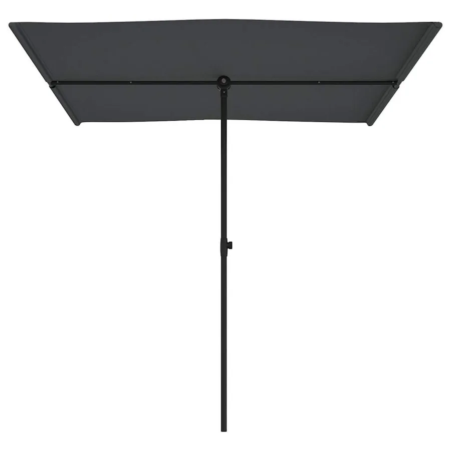 Parasol de jardin avec mât en aluminium 2x1,5 m Anthracite - 4