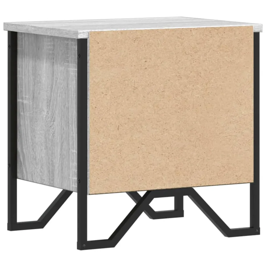 Tables de chevet 2 pcs sonoma gris 40x30x40cm bois d'ingénierie - 7