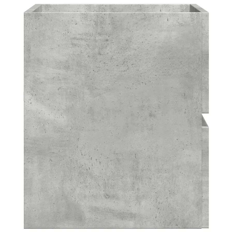 Armoire de salle de bain gris béton bois d'ingénierie - 5