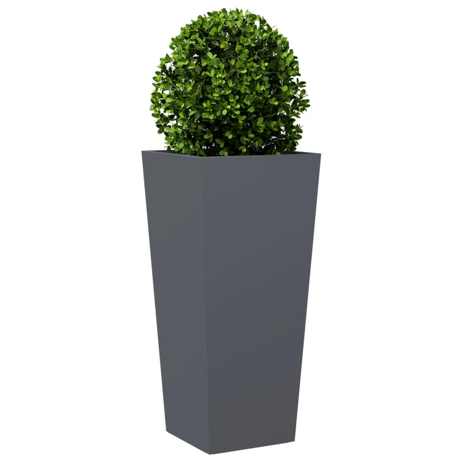 Jardinières 2 pcs anthracite 35x35x75 cm acier - 4