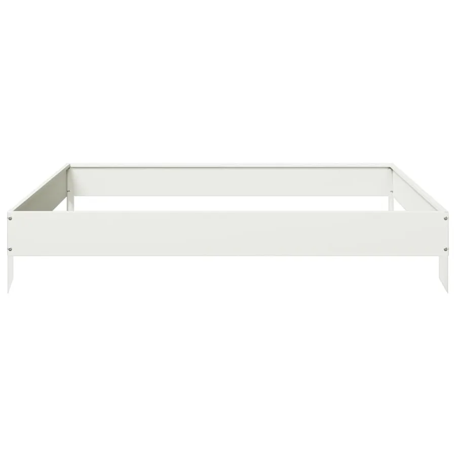 Lit surélevé de jardin blanc 100x100x18,5 cm acier - 4