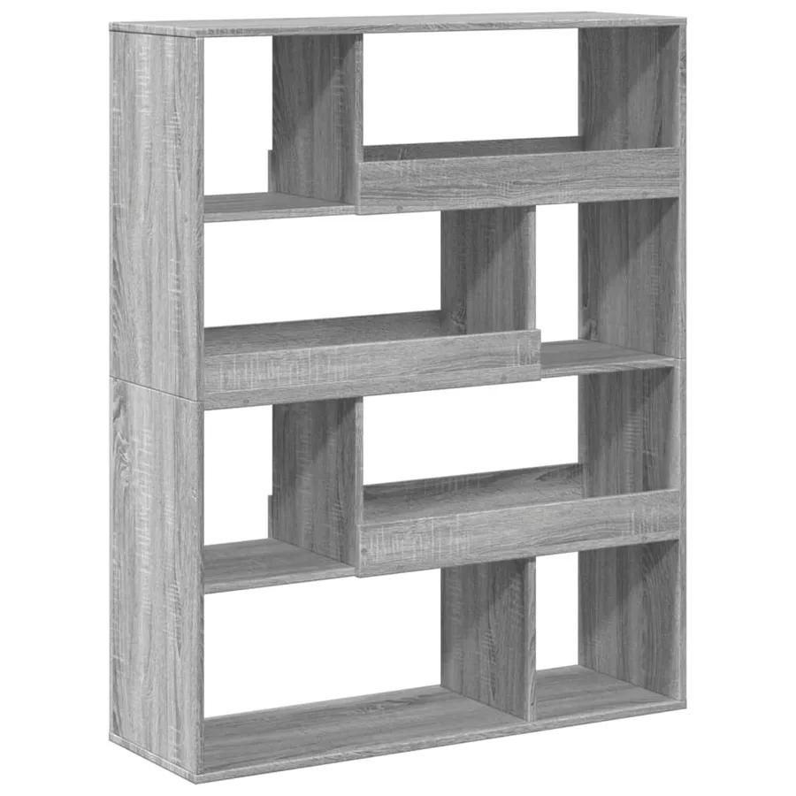 Bibliothèque sonoma gris 100x33x125,5 cm bois d'ingénierie - 2