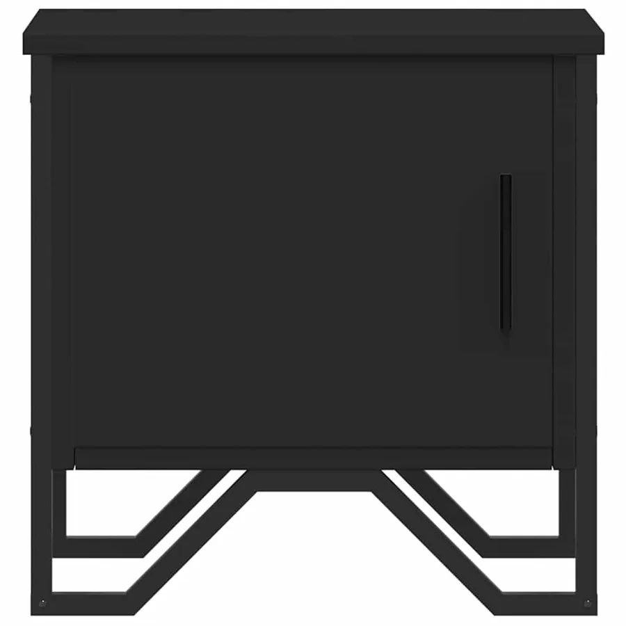 Tables de chevet 2 pcs Noir 40 x 30 x 40 cm Aggloméré - 5