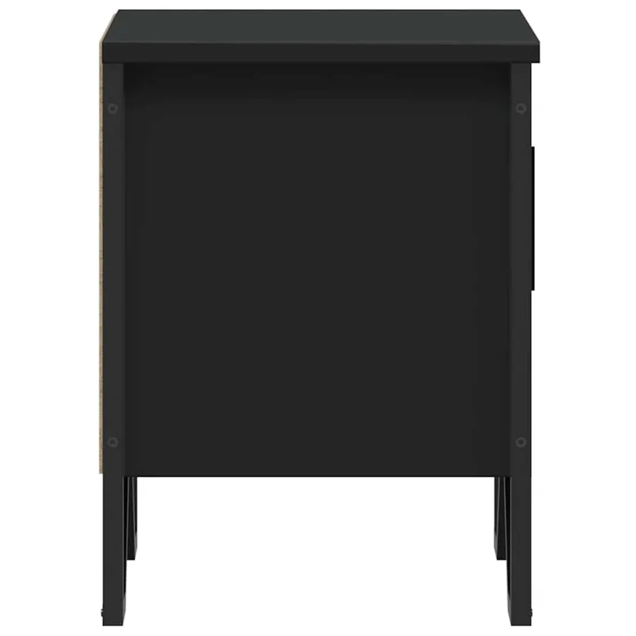Tables de chevet 2 pcs Noir 40 x 30 x 40 cm Aggloméré - 7