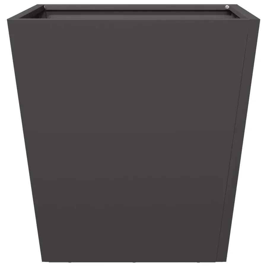 Jardinières 2 pcs noir 40x40x40 cm acier - 7