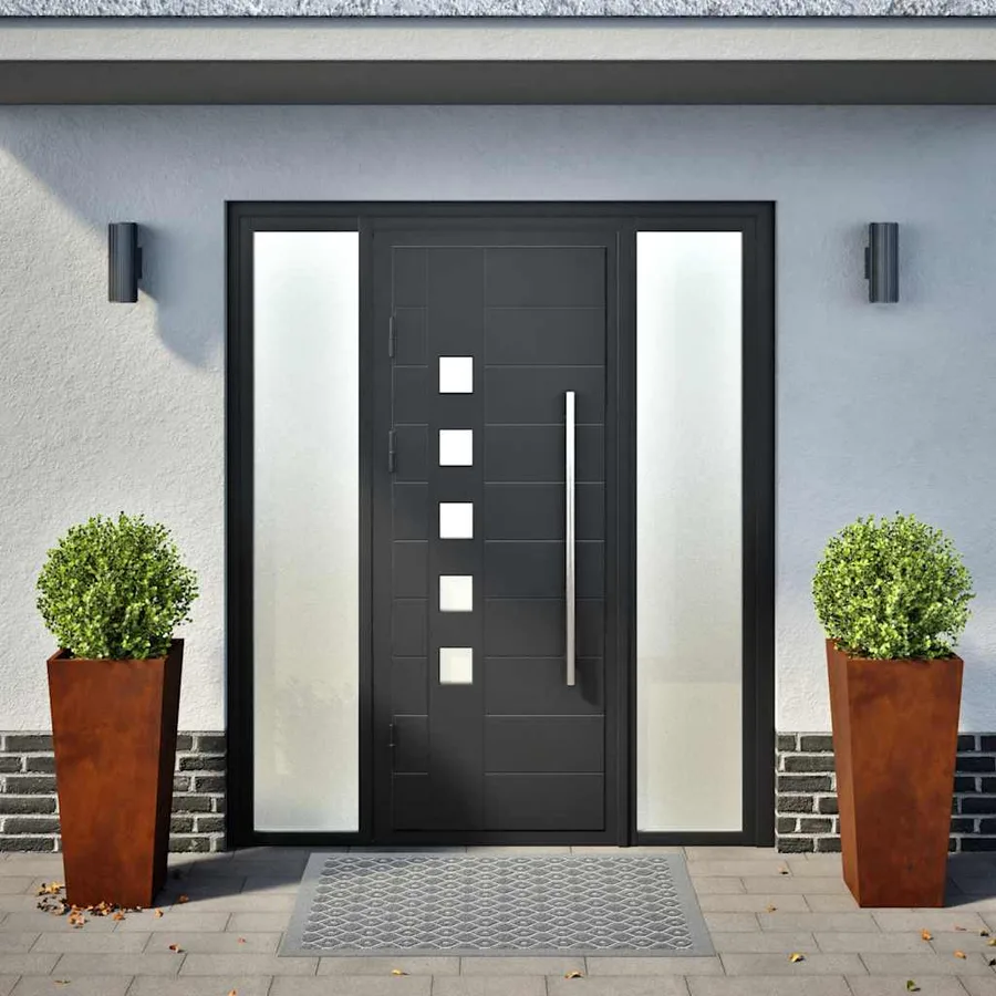 Jardinières 2 pcs 35x35x75 cm acier résistant aux intempéries - 3