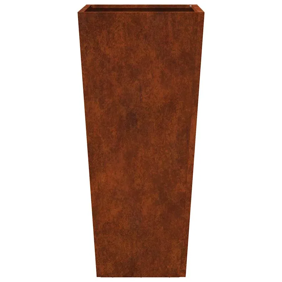 Jardinières 2 pcs 35x35x75 cm acier résistant aux intempéries - 8