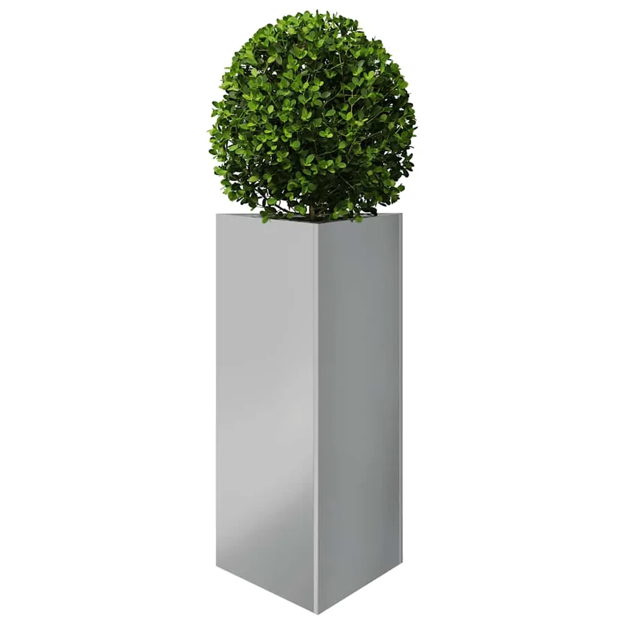 Jardinières 2 pcs triangulaire 40x34,5x75 cm acier galvanisé - 4