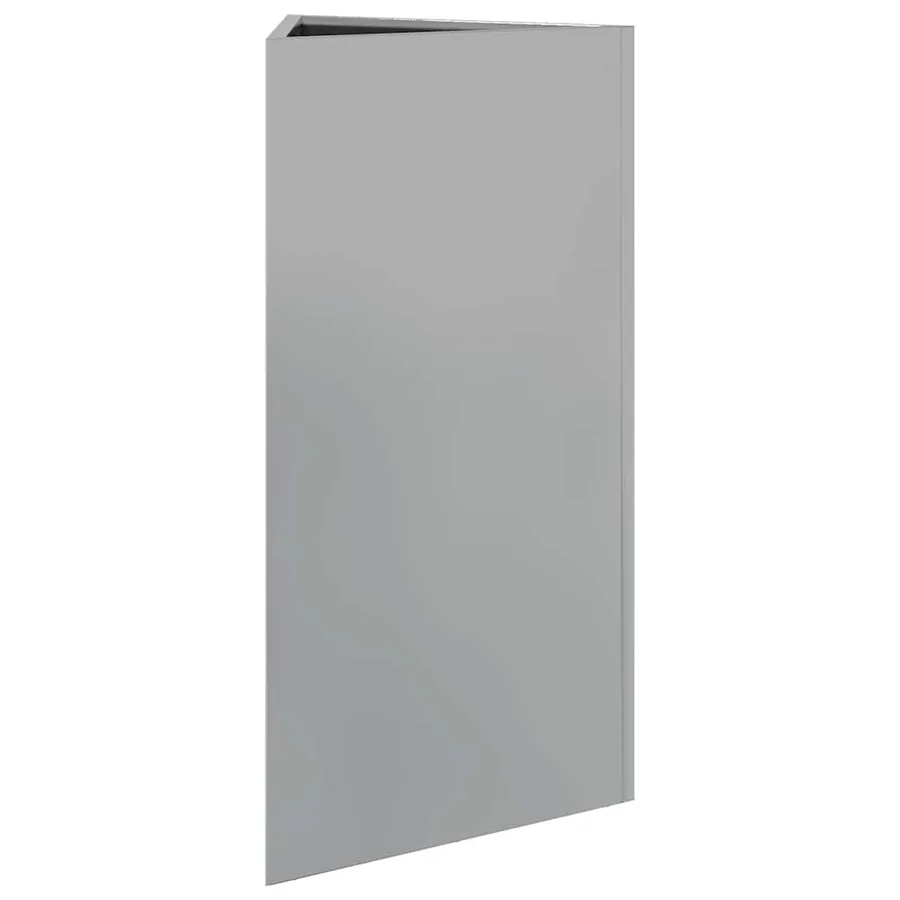 Jardinières 2 pcs triangulaire 40x34,5x75 cm acier galvanisé - 6