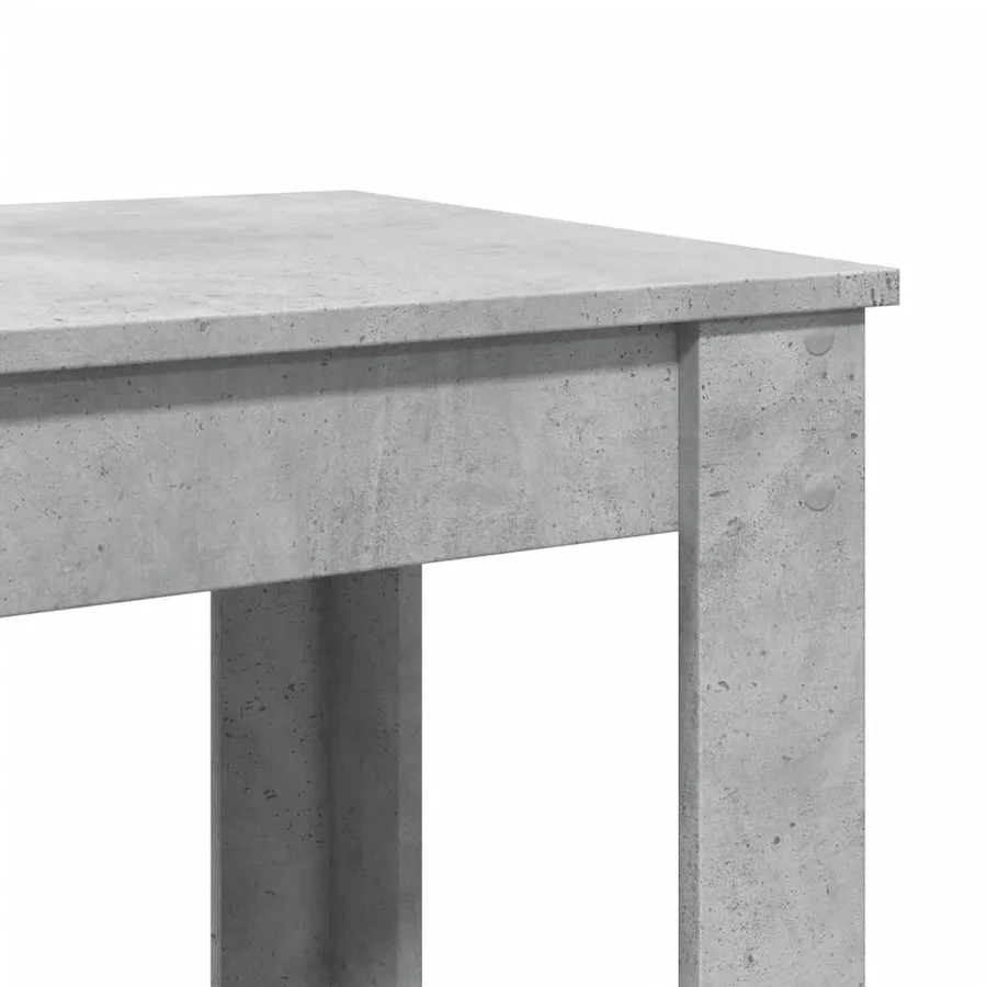 Table de bar gris béton 102x50x103,5 cm bois d'ingénierie - 7