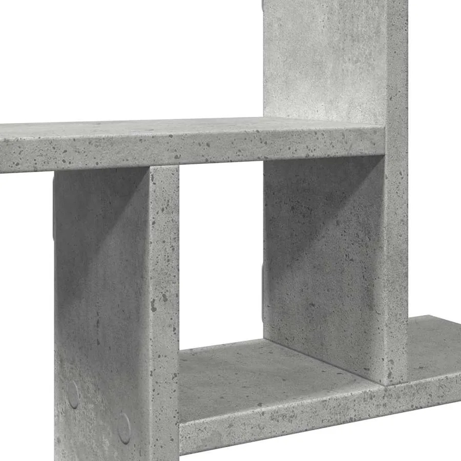 Étagères murales 2 pcs gris béton 50x12x50 cm bois d'ingénierie - 9