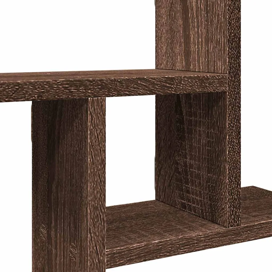 Étagères murales 2pcs chêne marron 50x12x50cm bois d'ingénierie - 9