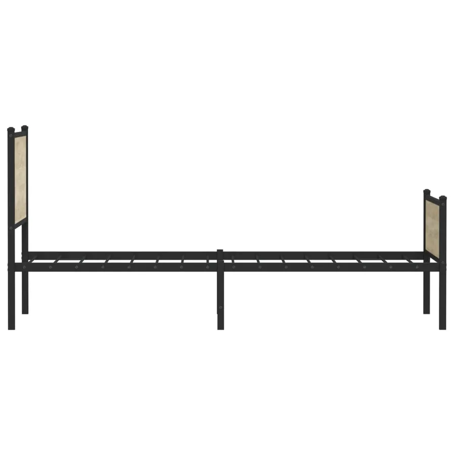 Cadre de lit en métal sans matelas chêne sonoma 80x200 cm - 6