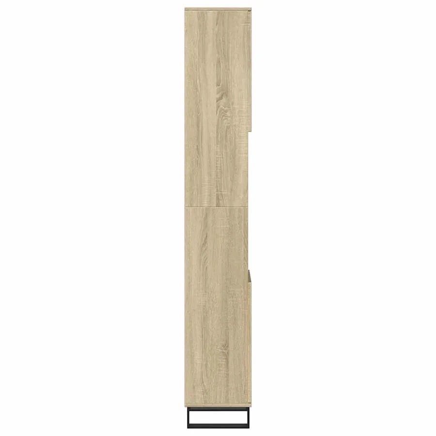 Armoire salle de bain chêne sonoma 30x30x190 cm - 5