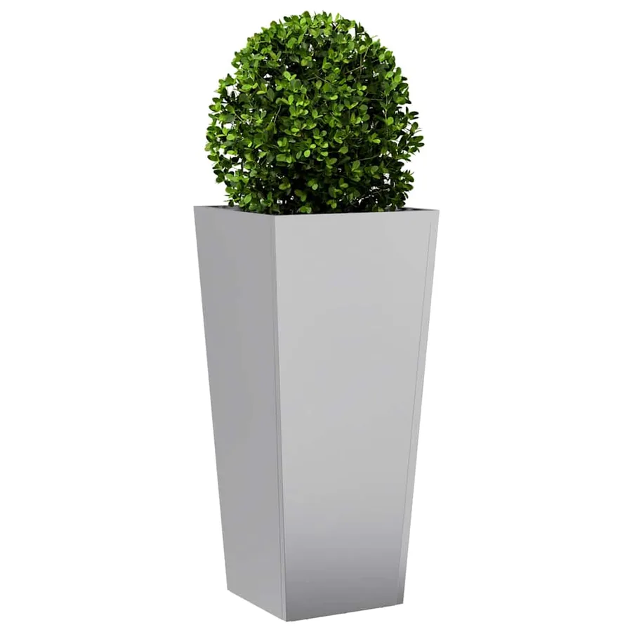 Jardinières 2 pcs 35x35x75 cm acier galvanisé - 4
