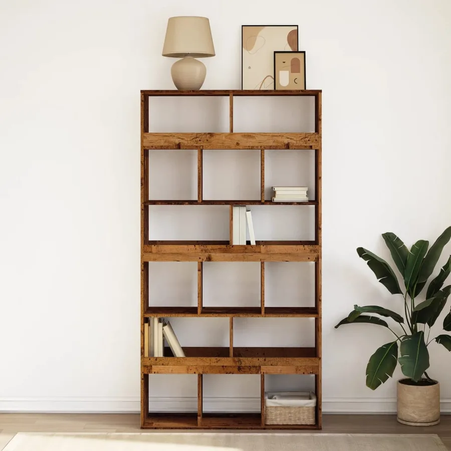 Bibliothèque vieux bois 100x33x187,5 cm bois d'ingénierie - 3