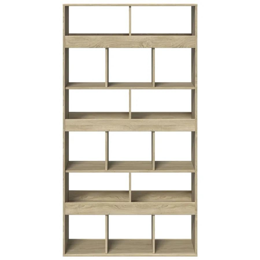Bibliothèque chêne sonoma 100x33x187,5 cm bois d'ingénierie - 4