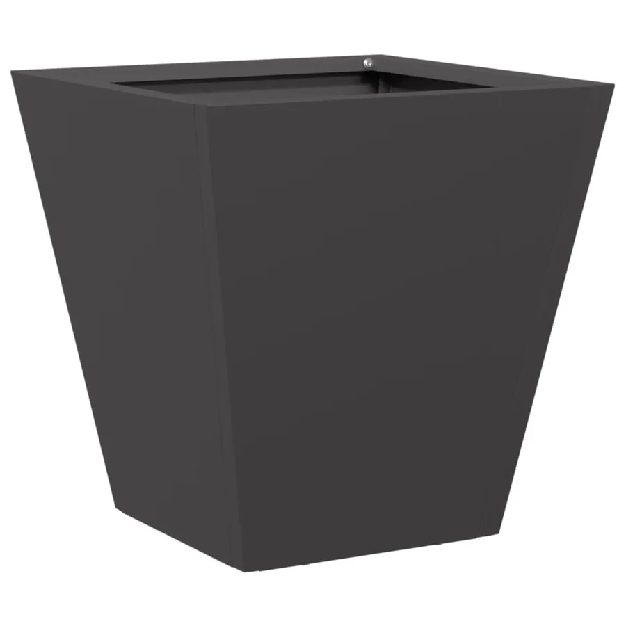 Jardinières 2 pcs noir 30x30x30 cm acier - 5