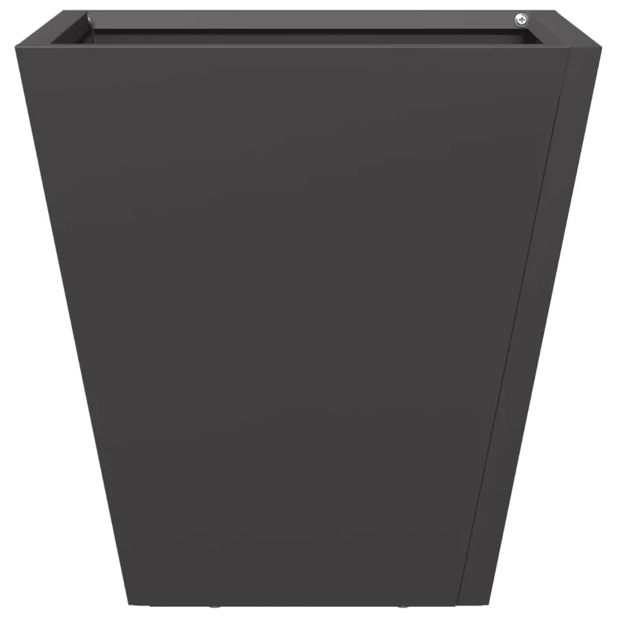 Jardinières 2 pcs noir 30x30x30 cm acier - 7