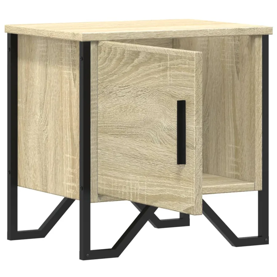 Tables de chevet 2 pcs Chêne sonoma 40 x 30 x 40 cm Aggloméré - 6