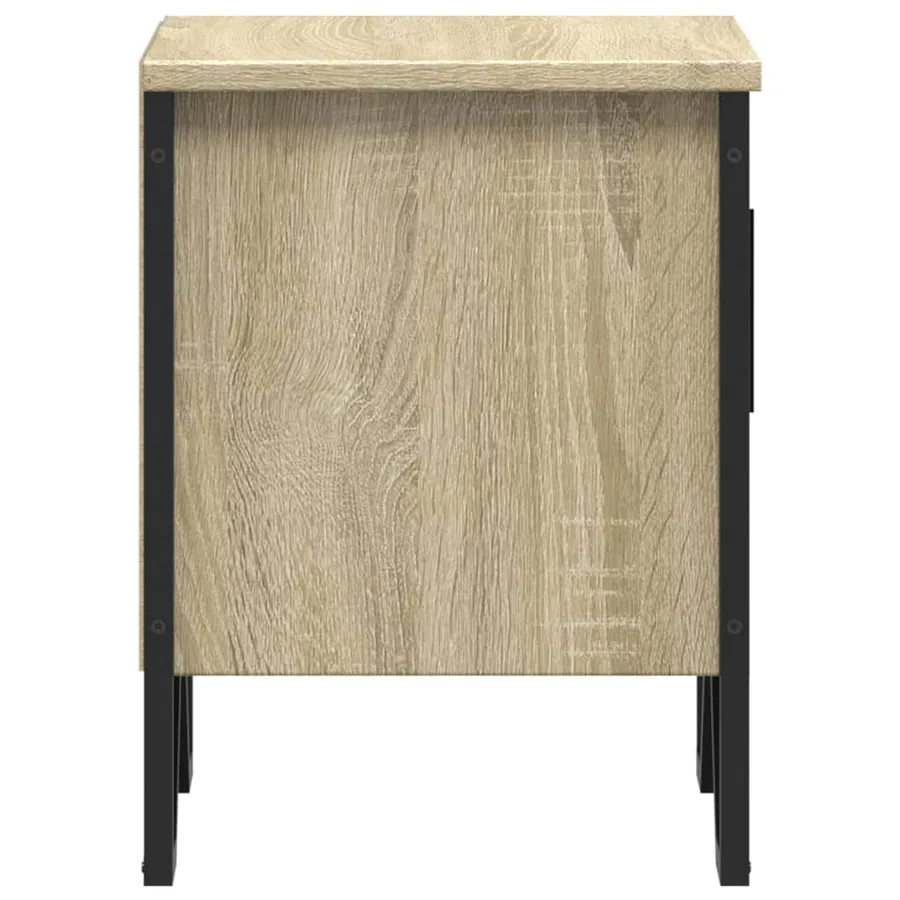 Tables de chevet 2 pcs Chêne sonoma 40 x 30 x 40 cm Aggloméré - 7
