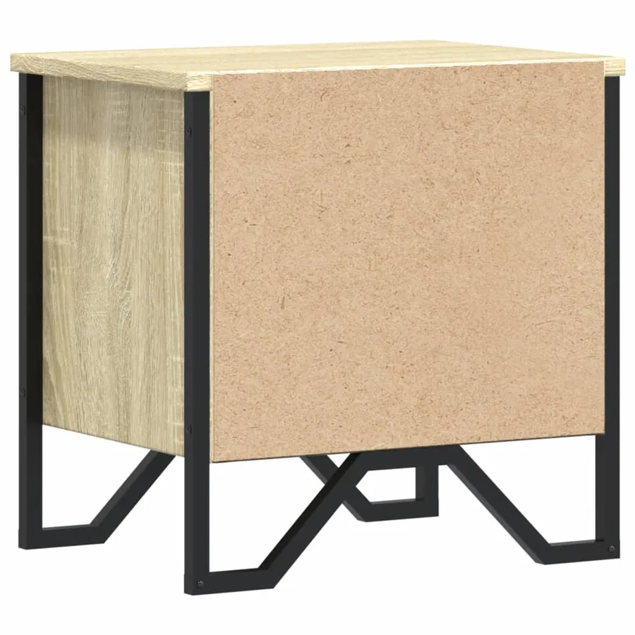 Tables de chevet 2 pcs Chêne sonoma 40 x 30 x 40 cm Aggloméré - 8