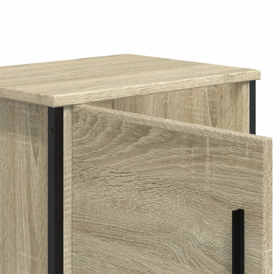 Tables de chevet 2 pcs Chêne sonoma 40 x 30 x 40 cm Aggloméré - 9