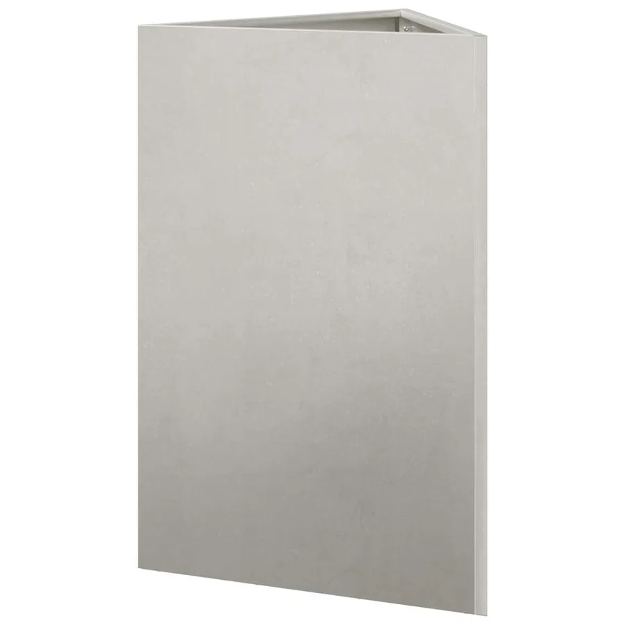 Jardinières 2 pcs triangulaire 50x43x75 cm acier inoxydable - 8