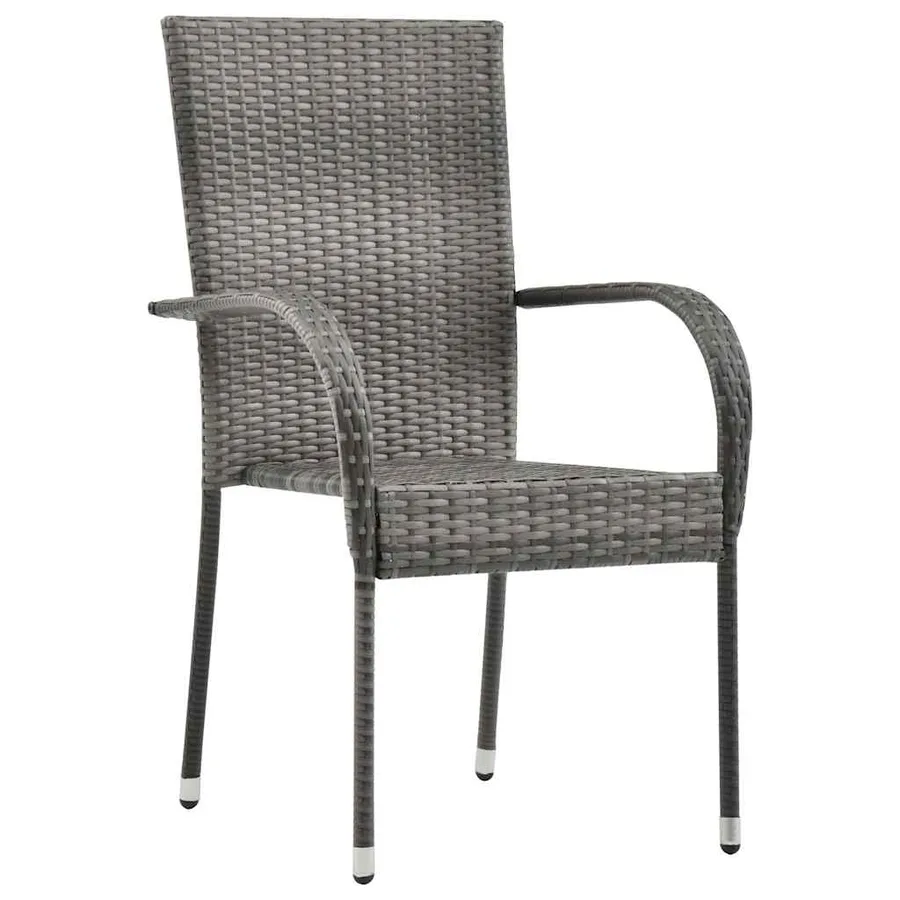 Ensemble à manger de jardin 3 pcs Gris - 6