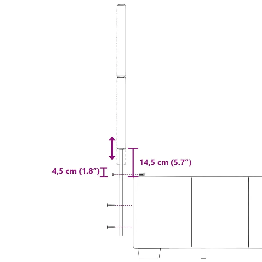 Sommier à lattes de lit avec matelas Gris foncé 160x200cm Tissu - 14
