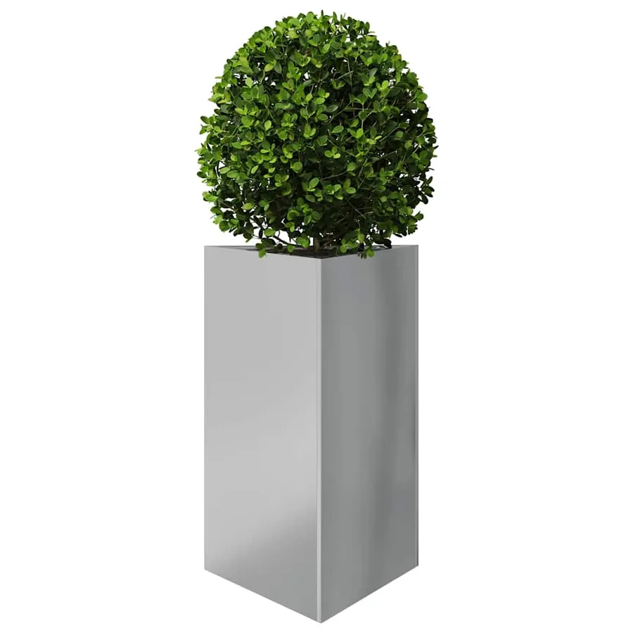Jardinières 2 pcs triangulaire 50x43x75 cm acier galvanisé - 4