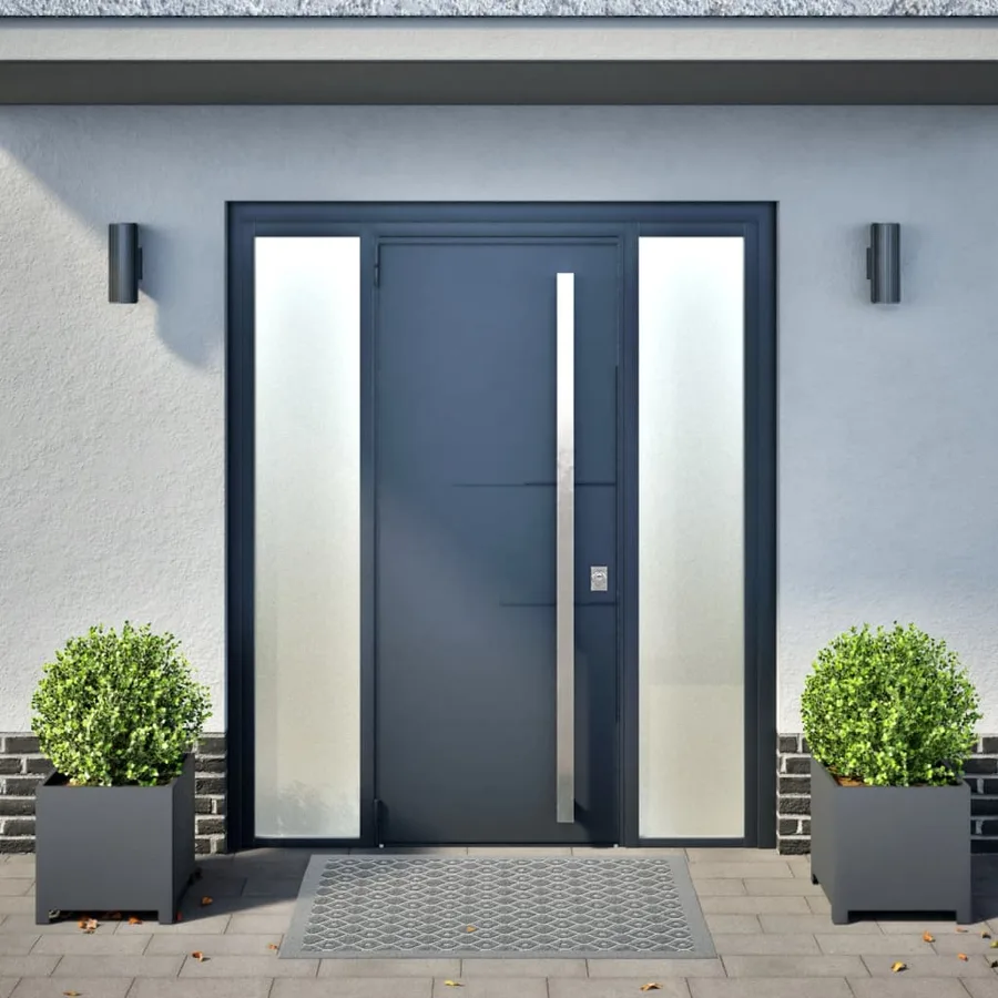 Jardinières 2 pcs anthracite 40x40x40 cm acier - 3