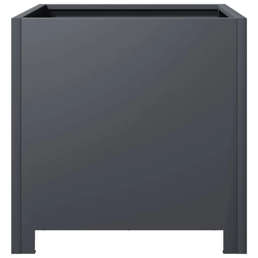 Jardinières 2 pcs anthracite 40x40x40 cm acier - 7